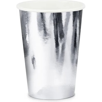 Image 1 of PartyDeco Чаши - сребро 220 мл 6 бр