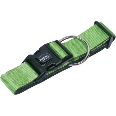 Nobby Нашийник за куче nobby classic preno extra, найлон с неопренова подплата, дебелина 38/40 мм, дължина 32-45 см - зелен, Германия - 80652-39