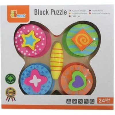Viga tvarové puzzle motýľ