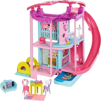 Mattel Barbie Chelsea dom so šmykľavkou
