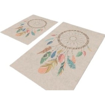 Mila Home Бежови килими за баня в комплект от 2 бр. 60x100 cm - Mila Home (HKG-NEWBNY-377)