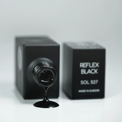 Laif Gel lak třpytivý SOL 527 Reflex Black 10 ml
