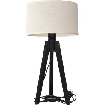 Image 1 of Helam Настолна лампа ALBA 1xE27/15W/230V кремав/бор (HE1517)