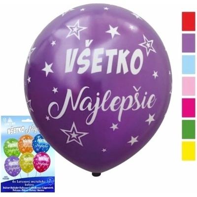 LUKY MZ Balóny s potlačou Všetko najlepšie