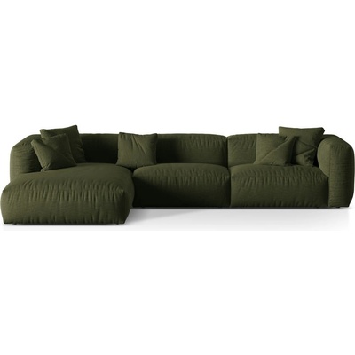 Micadoni Зелен модулен ъглов диван (ляв ъгъл) Martina - Micadoni Home (MIC_LC_169_F1_MARTINA6)