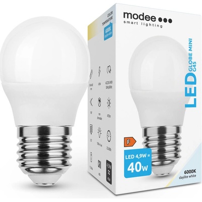 Modee Lighting LED žiarovka E27 4,9W 6000K MINI G45 40W