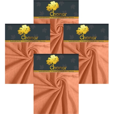 Top textil Prostěradlo Jersey Standard 4 ks meruňkové 90x200