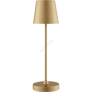 Brilliant - LED димируема акумулаторна сензорна настолна лампа ELORA LED/2, 5W/5V 2700K IP44 златна (BI0302)