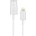 Moshi Lightning to USB Cable - USB кабел за iPhone X, iPhone 8, iPhone 7, iPad, iPod с Lightning (100 см) (бял)