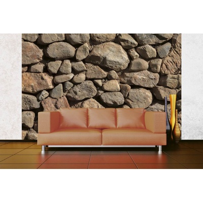 DIMEX ART Самозалепваща се флизелинова фототапета сгъната каменна стена 375 x 250 см