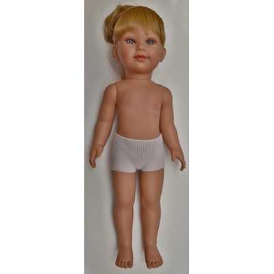Vestida de Azul Realistická Coral bez oblečení Coral blonďaté vlasy s ofinou 45 cm