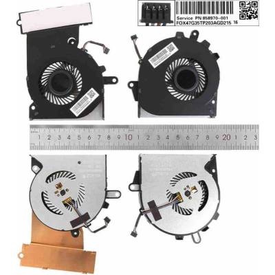 Ventilátor HP Omen 15-CE CPU + GPU L22261-001 4 Pin