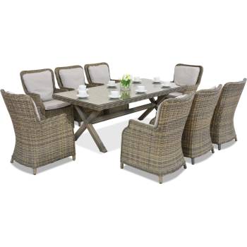 Garden Point cappuccino Лондон ратан сервиз за 8 души (GAP433-8)