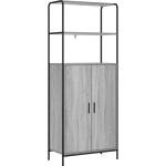 vidaXL Висок шкаф Сив Сонома 40 x 33 x 161 см Инженерна дървесина (8013875)