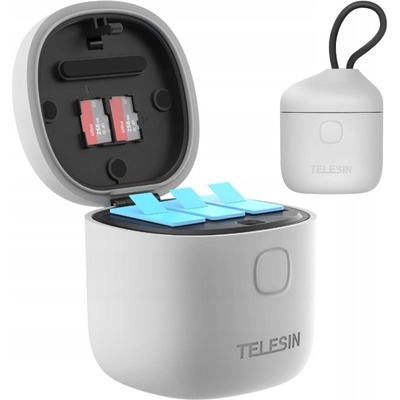 Telesin 3-slot waterproof charger Allin box for GoPro Hero 9 / Hero 10 GP-BTR-904-GY – Zboží Živě