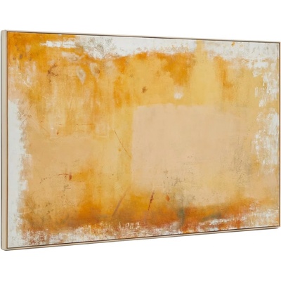 Kave Home Žlutý abstraktní obraz Selnar 122 x 202 cm