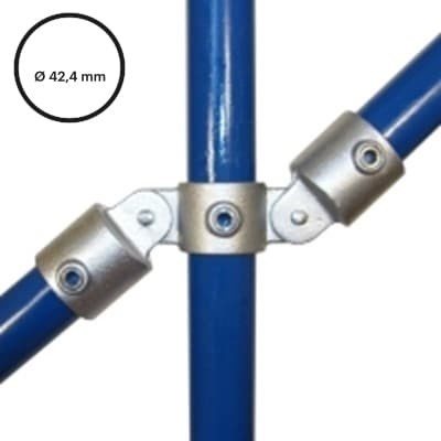 Konstrukční fitinka, spojka ocelových trubek pr. 42,4 mm – dvojitá kloubová spojka 167-C42