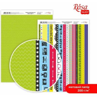 Scrapbookingové papíry Color Style A4 - No. 7