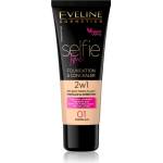 Eveline Cosmetics Selfie Time грим и коректор 2 в 1 цвят 01 Porcelain 30ml