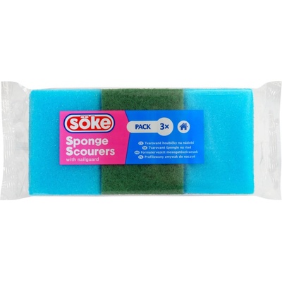 Söke 3 Economic hubka tvarovaná 3 ks