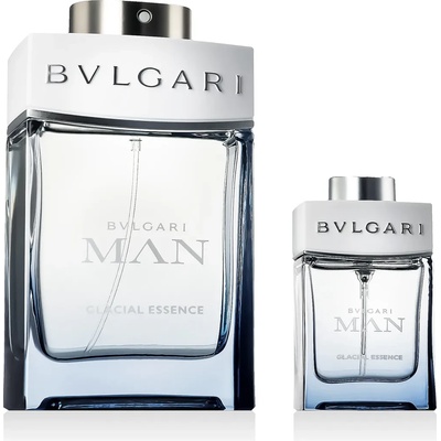 Bvlgari Man Glacial Essence комплект за мъже Eau de Parfum 100 ml + Eau de Parfum 15 ml опция Bay Leaves Cover