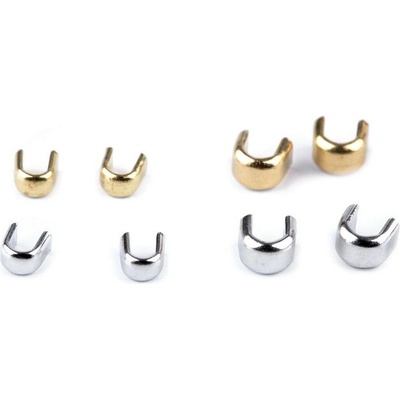 Koncovka na zip 3; 5; 8; 10 mm horní 10 gramů v sáčku - 6 (10 mm) nikl