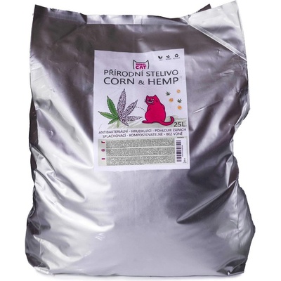 Rebel Cat přírodní stelivo hrudkující Corn & Hemp 25 l