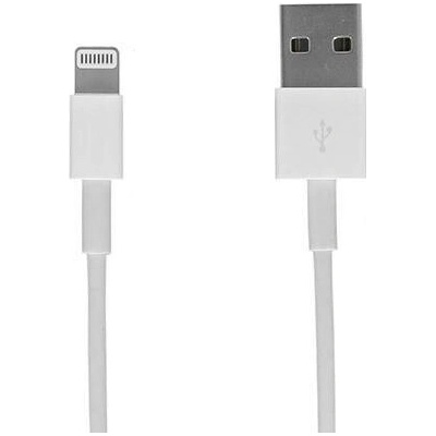 Datový kabel USB A na Lightning, barva bílá - 3 metry
