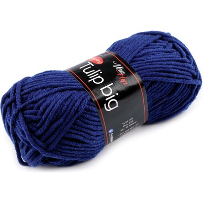 Pletací příze Tulip big 100 g, střední, 13 (41290) modrá tmavá