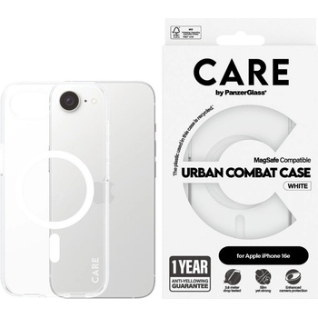 Panzer Калъф CARE - Urban Comba, iPhone 16e, MagSafe, бял (5715685021022)