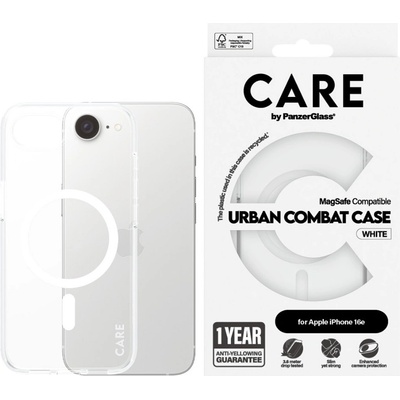 Panzer Калъф CARE - Urban Comba, iPhone 16e, MagSafe, бял (5715685021022)