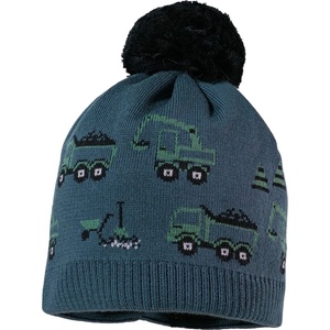maximo Зимна шапка (beanie) maximo Mini Boys' Beanie with Pom-pom Beanie - Dark Slate - размер 47-49 cm (904-5112-0212)