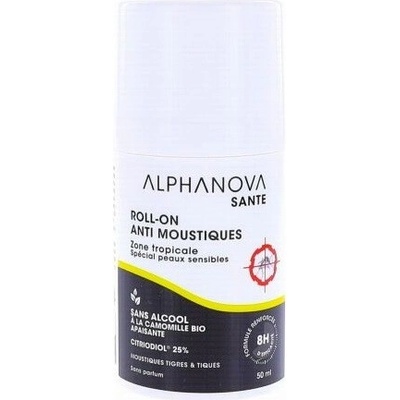 Alphanova Santé BIO roll-on repelent proti hmyzu pro tropickou zónu 50 ml
