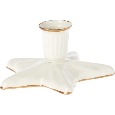 Kovový svícen Star Off White Maileg