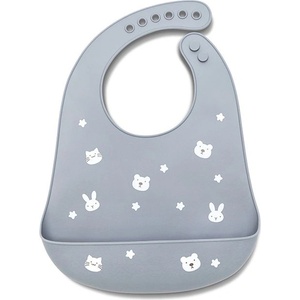 Lorelli Силиконов лигавник с джоб Lorelli - Natural, Grey (10230670003) - baby