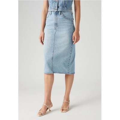 Levi's High Rise Slit Skirt 001VH-0001 bledomodrá