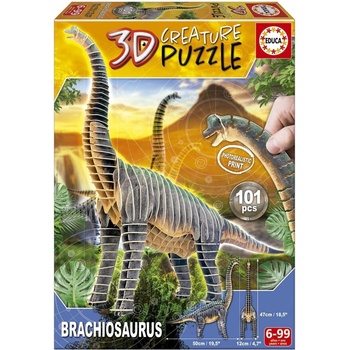 Educa Пъзел, Educa, 3D Брахиозавър, 101 части