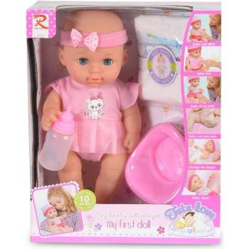 Moni Кукла 31cm пишкаща с гърне розово 8123 (3800146266004)