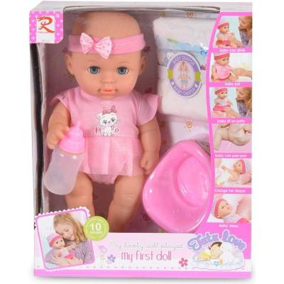 Moni Кукла 31cm пишкаща с гърне розово 8123 (3800146266004)