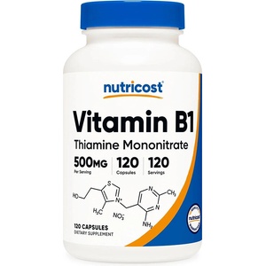 Nutricost Витамин B1 - Нервна система и енергия, 500 mg, 120 капсули (67954 (090101) NC)