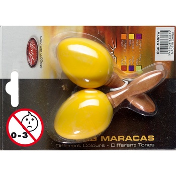 Stagg Маракаси тип яйце с дръжка чифт stagg - Модел egg-ma s/yw