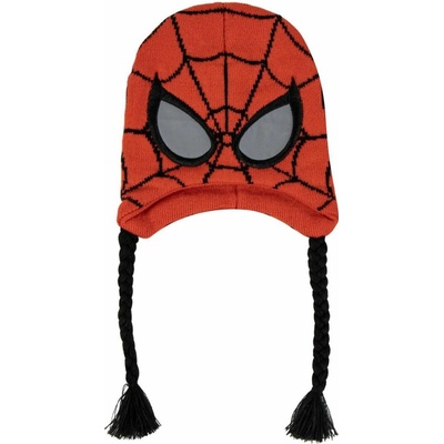 OEM Dětská zimní čepice s copánky Marvel Spider-man Maska