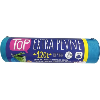 Vipor Pytle Top stahovací 120l 35µm 10ks modré