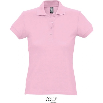 Sol's Collection Passion piqué krátký rukáv pánská COT25133804801-pink