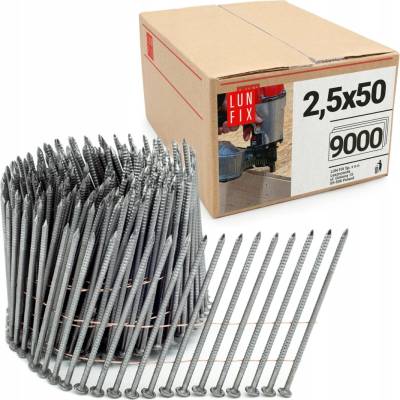 Klince do klincovačky Lun Fix GG16003 2,5x50 mm 9000 kusov