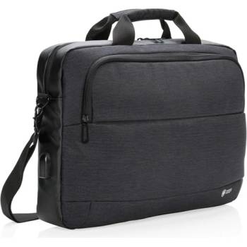 Чанта за лаптоп Swiss Peak, до 15" (38.10 cm), включен USB порт, черна