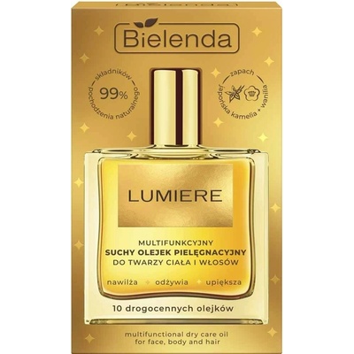 Bielenda Lumiere multifunkční suchý olej na obličej, tělo a vlasy 50 ml