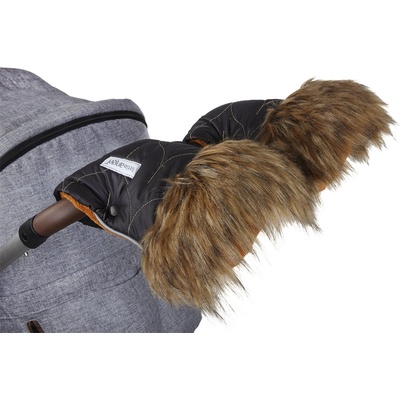 Little Angel rukavice DeLuxe černá zlatý prošev medová – Zbozi.Blesk.cz