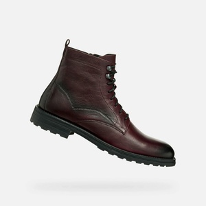 Geox Виненочервена мъжка котешка обувка Geox Redclif Geox | Cherven | МЪЖЕ | 41