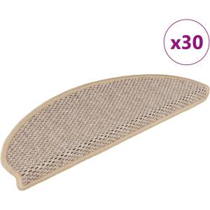 vidaXL Стелки за стълби, вид сизал, 30 бр, 65x21x4 см, светлобежови (3365880)